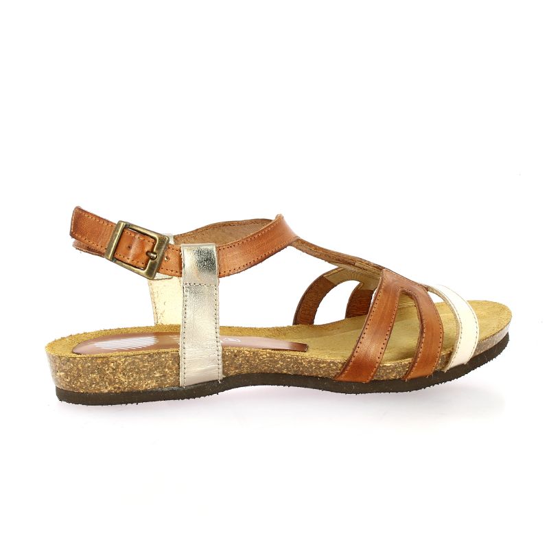 Chaussures Bianca Moon cuir cognac nupieds 1535