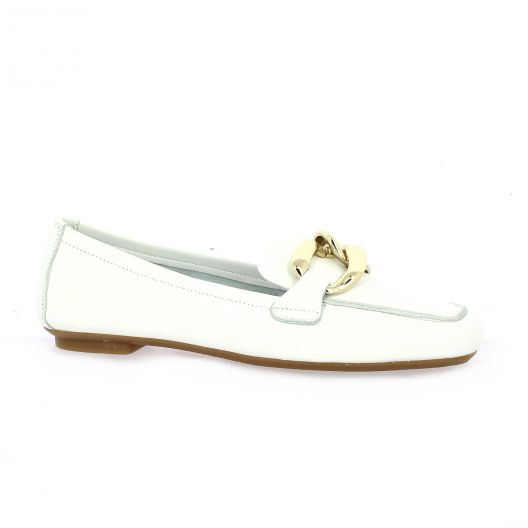 Reqins Mocassins cuir blanc