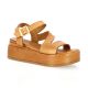 K.mary Nu pieds cuir cognac
