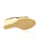 Exit Espadrille cuir velours cognac