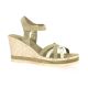 Exit Nu pieds cuir velours taupe