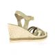 Exit Nu pieds cuir velours taupe