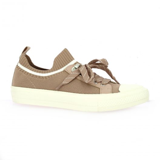 Reqins chaussures baskets toile nude Imperial Crochet.