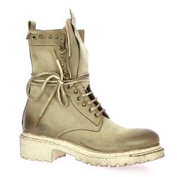 Metisse Boots cuir nubuck taupe