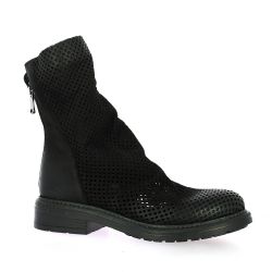 Metisse Boots cuir nubuck noir