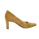 Vidi studio Escarpins cuir velours camel