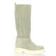 Pao Bottes cuir velours beige