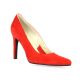 Vidi studio Nu pieds cuir velours rouge