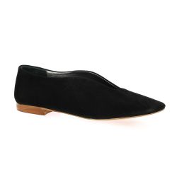 Sms Mocassins cuir velours noir