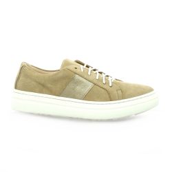Latina Baskets cuir velours taupe