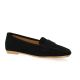 Latina Mocassins cuir velours noir