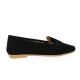 Latina Mocassins cuir velours noir