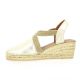 Toni pons Espadrille cuir platine