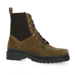 Vidi studio Boots cuir velours taupe