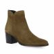 Vidi studio Boots cuir velours taupe