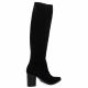 Vidi studio Bottes cuir velours noir