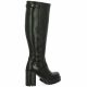 Spaziozero Bottes cuir noir