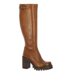 Spaziozero Bottes cuir cognac