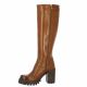 Spaziozero Bottes cuir cognac