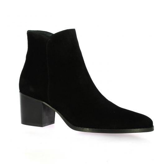 Vidi studio Boots cuir velours noir