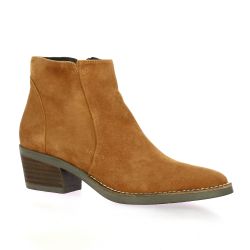 Vidi studio Boots cuir velours cognac