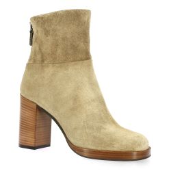 Fremilu Boots cuir velours taupe