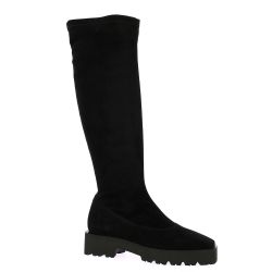 Fremilu Bottes cuir velours noir