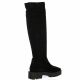 Fremilu Bottes cuir velours noir