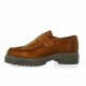 Exit Derby cuir velours cognac