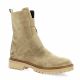 Reqins Boots cuir velours taupe