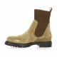 Reqins Boots cuir velours beige