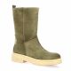 Paoyama Boots cuir velours taupe