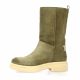 Paoyama Boots cuir velours taupe