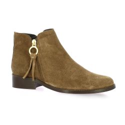 Impact Boots cuir velours camel