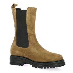 Impact Boots cuir velours camel