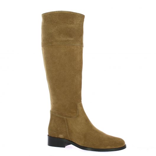 Impact Bottes cuir velours camel