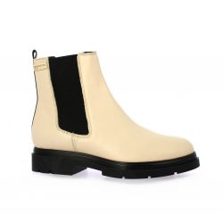 Les tropeziennes Boots cuir beige