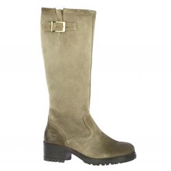 We do Bottes cuir velours taupe