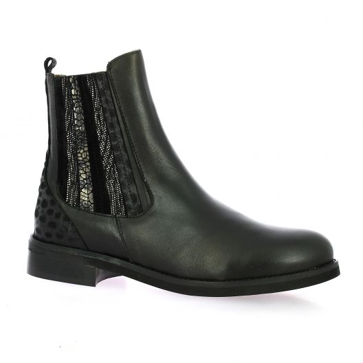 Pao Boots cuir noir