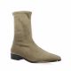 Pao Boots cuir velours taupe