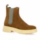 Spaziozero Boots cuir velours cognac