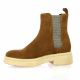 Spaziozero Boots cuir velours cognac