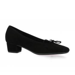 Reqins Ballerines cuir velours noir