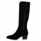 Pao Bottes cuir velours noir