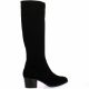 Pao Bottes cuir velours noir