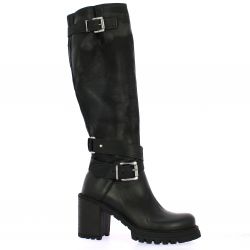 Pao Bottes cuir nubuck noir