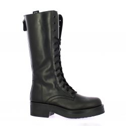 Stm Bottes cuir noir