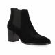 Pao Boots cuir velours noir