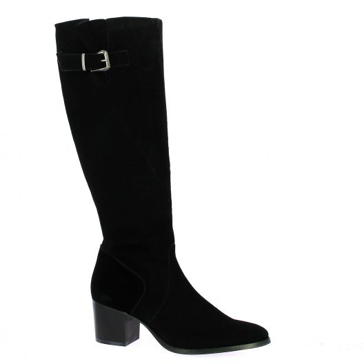 Vidi studio Bottes cuir velours noir