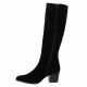 Vidi studio Bottes cuir velours noir